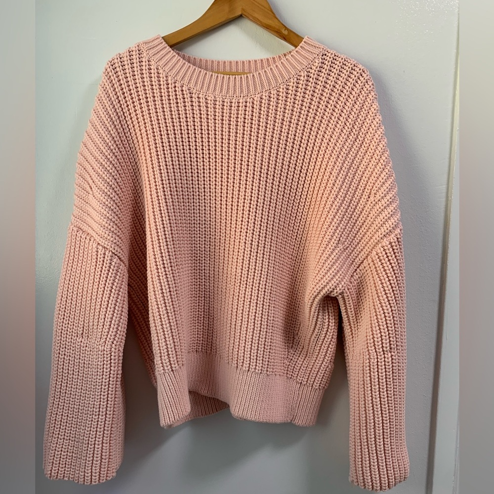 Banana Republic Soft Pink Crew Neck Sweater